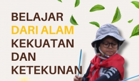 Siswa belajar di alam terbuka